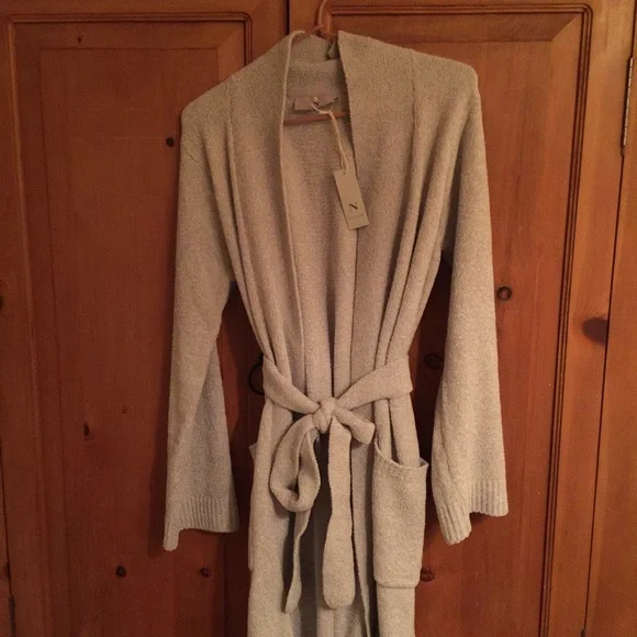 Natori Aura Sweater Robe Soft Dove Gray NWT Size Medium - Picture 2 of 10